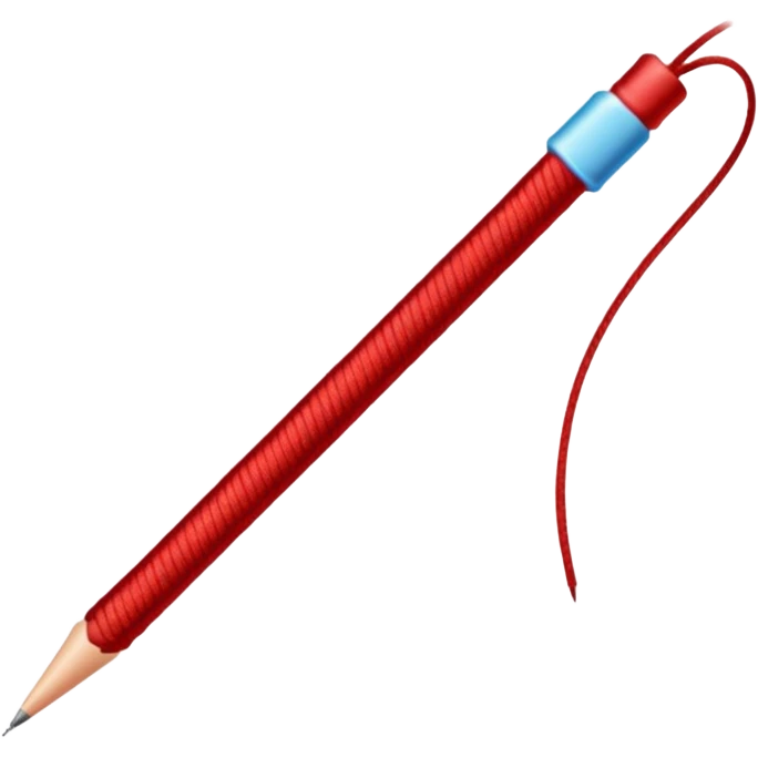 straight red thread  emoji
