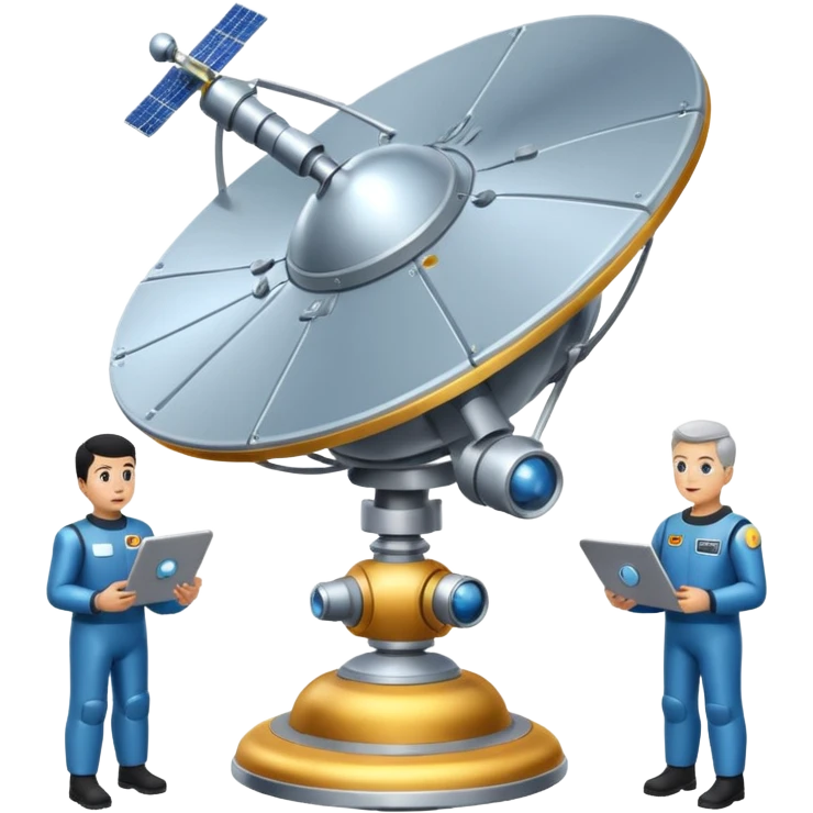 satellite qui observe plein d’unités emoji