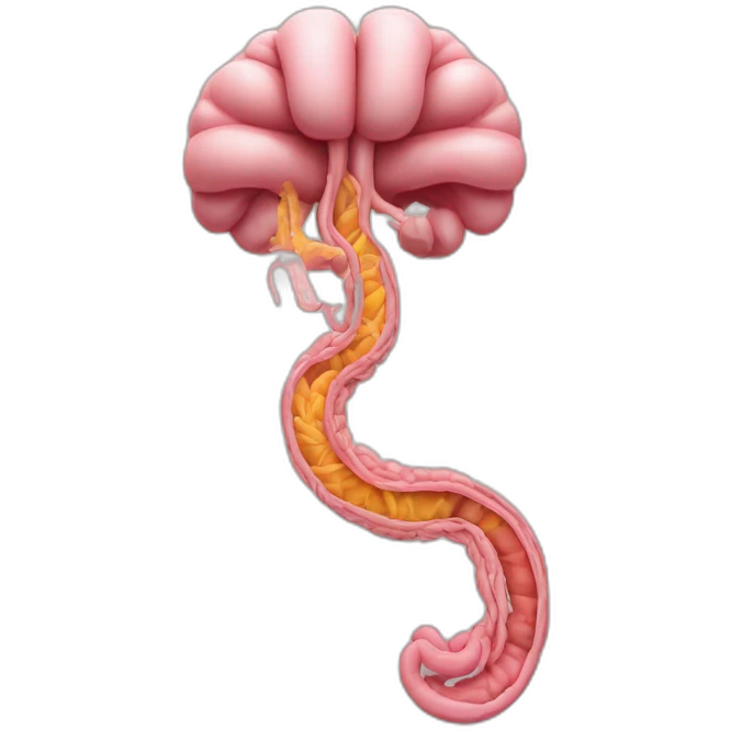 Human digestive tract as isolated organ emoji