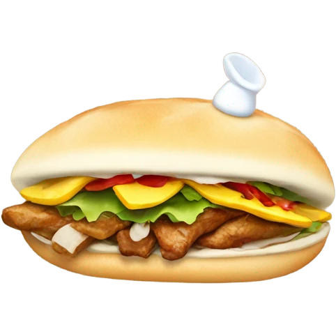 döner hat with snow body emoji