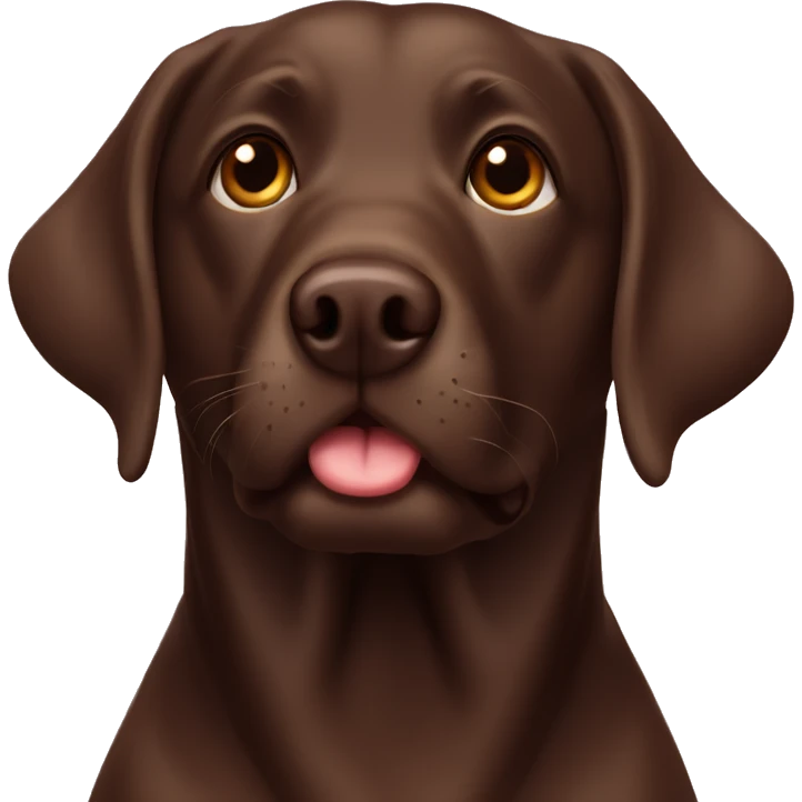 Chocolade labrador emoji