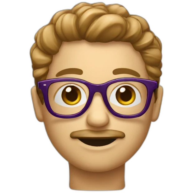 Framboise avec lunettes  emoji
