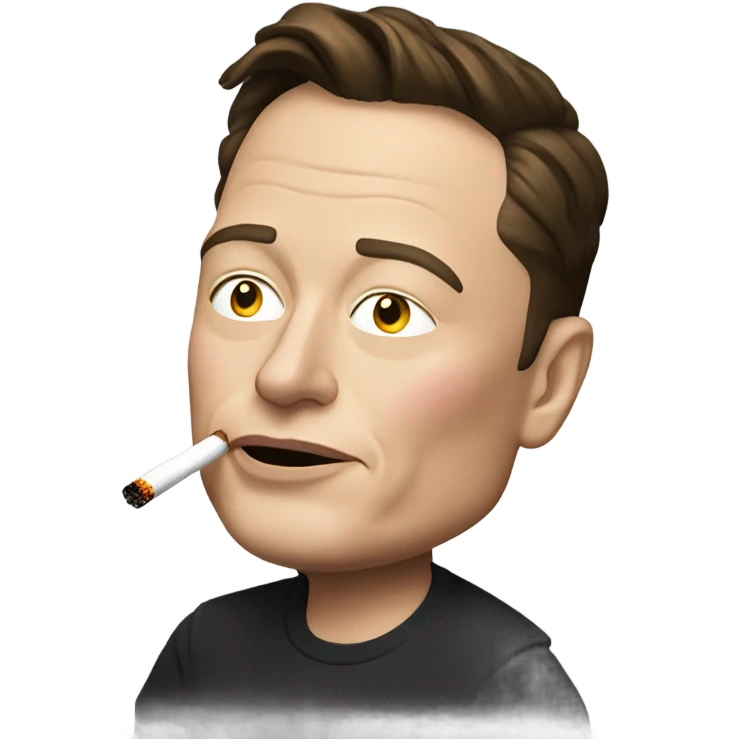 Elon musk smoking emoji