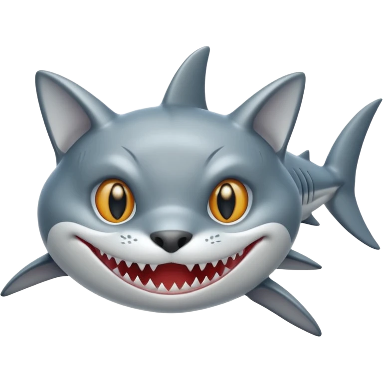 shark x cat emoji
