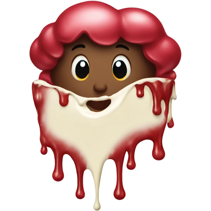 Cherrys dripping milk  emoji