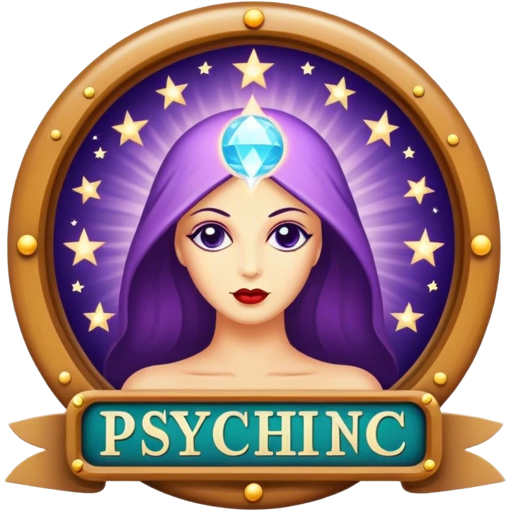Vintage “psychic readings” sign emoji