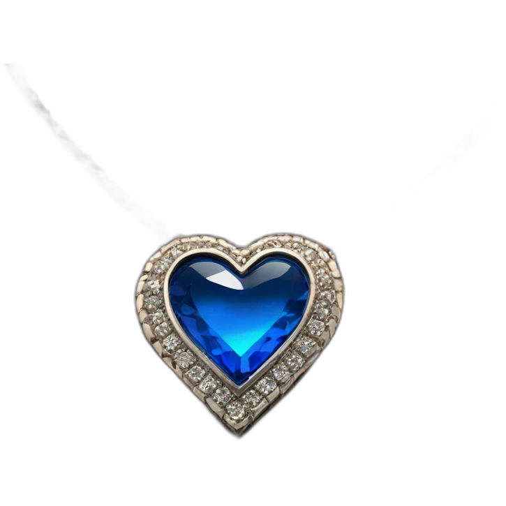 Blue Ocean heart necklace from titanic emoji