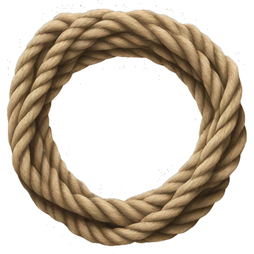 Rope tied in a circle emoji