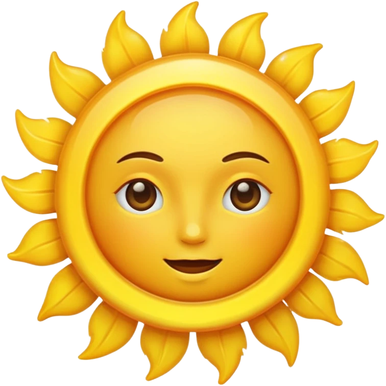 sun, witout any face emoji