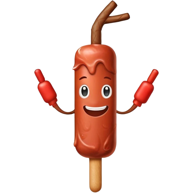 Beef stick happy  emoji