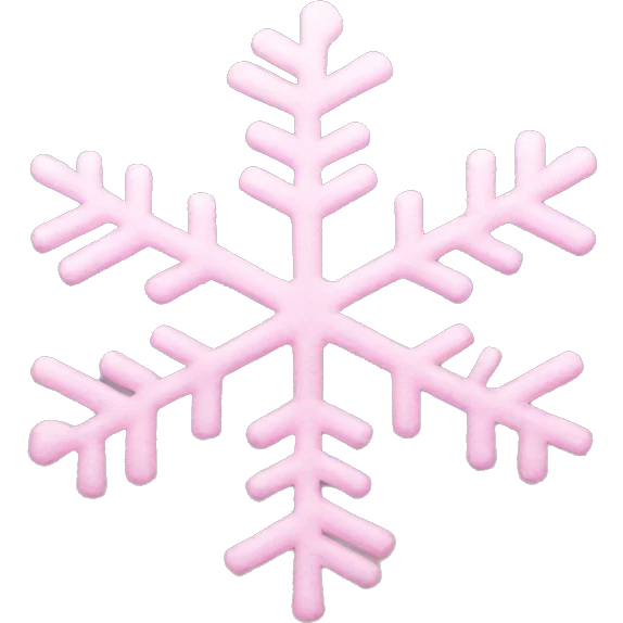 pastel pink snowflake  emoji