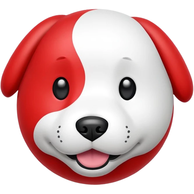 Dog ball toy emoji