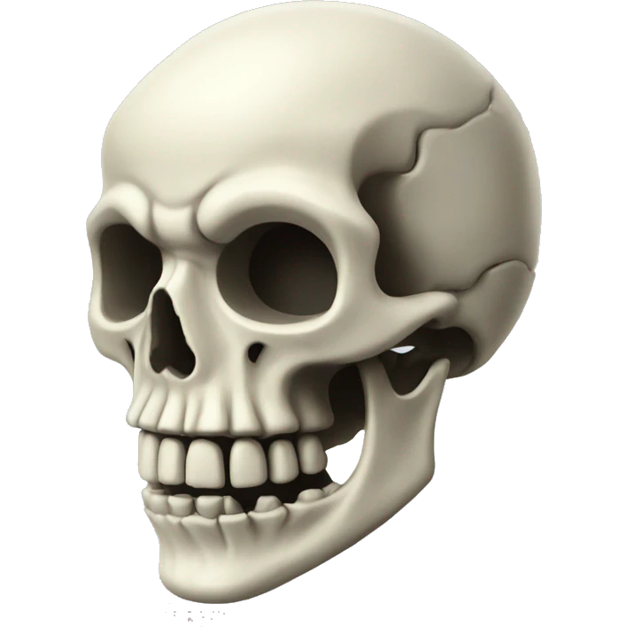 Skeleton boom head emoji