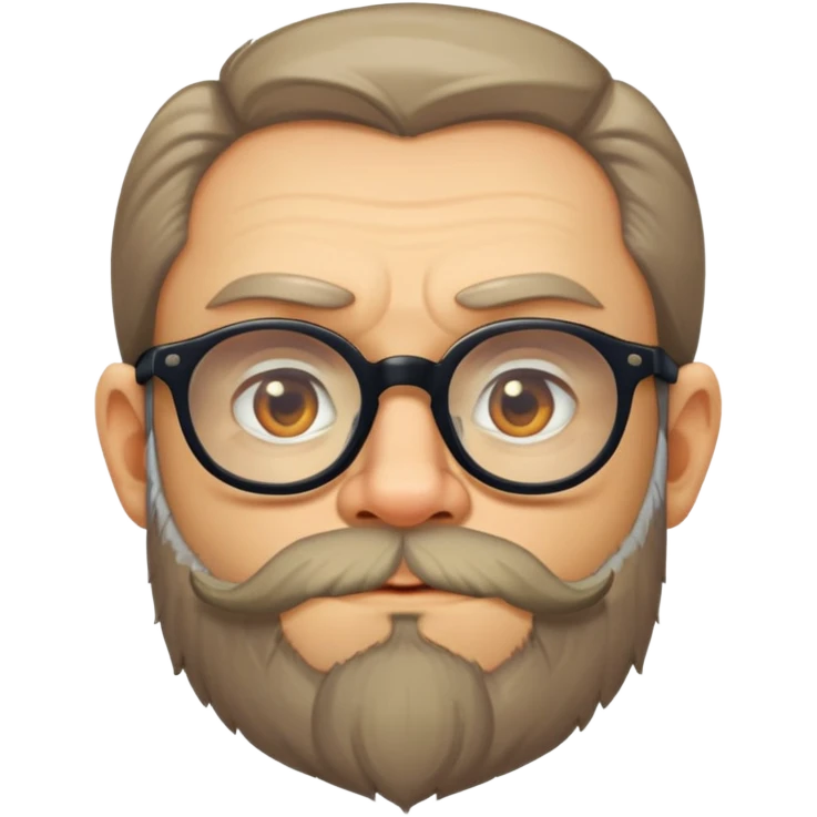 Dmitry Goblin Puchkov, Russian man with glasses and beard emoji