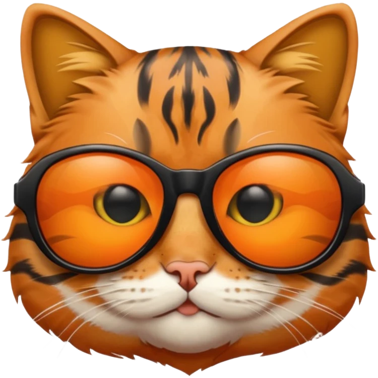 Cat wearing sunglasses emoji