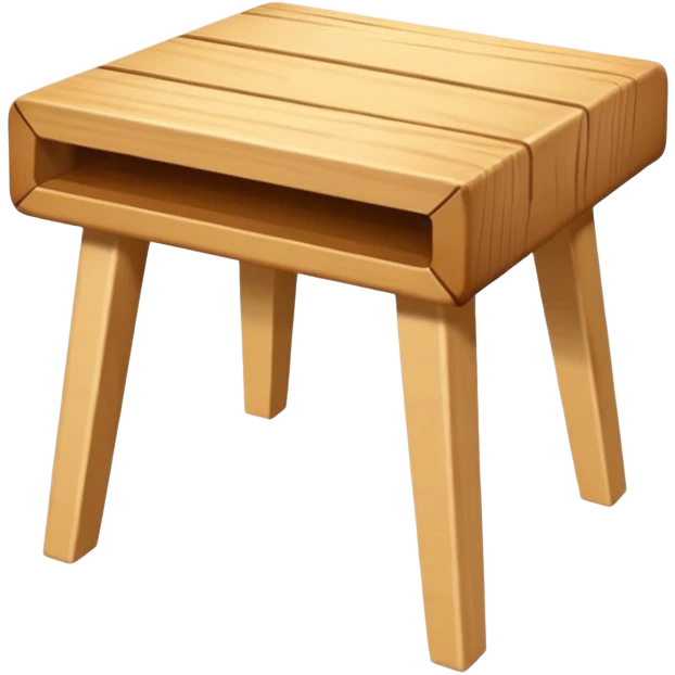 mesa de madera, alta, color madera natural, pequeña, con espacio para solo colocar dos sillas altas emoji