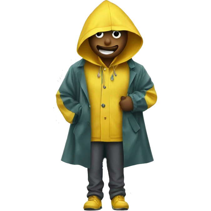 Money in a raincoat emoji
