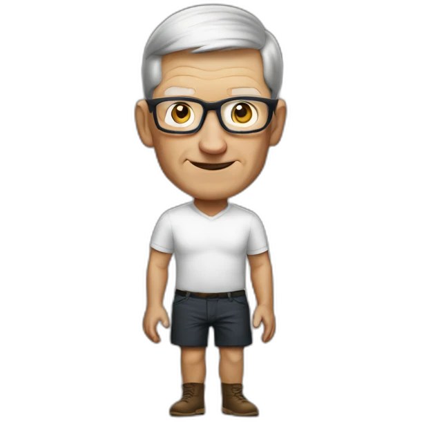 Tim Cook with no trousers emoji