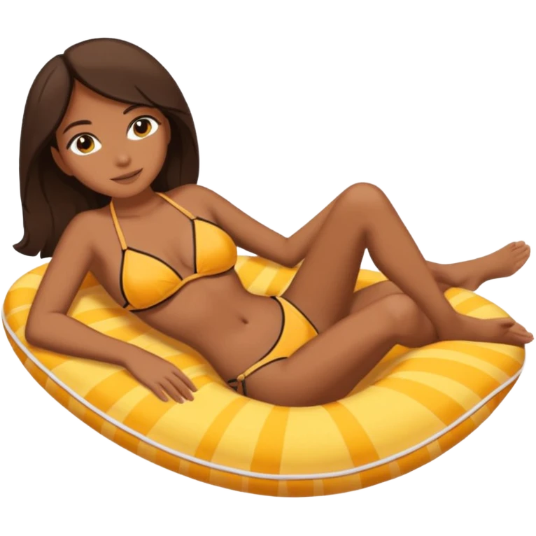 girl laying down sunbathing siloette emoji