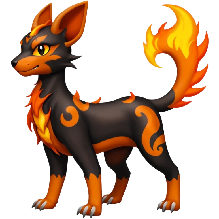 Houndoom-Torracat-Fakémon-hybrid-creature (full body)  emoji
