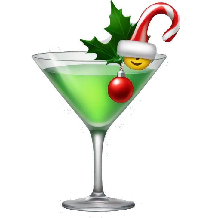 Christmas martini emoji