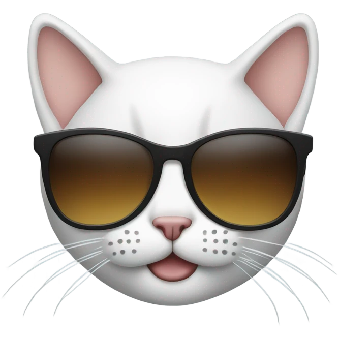 Cat with sunglasses emoji