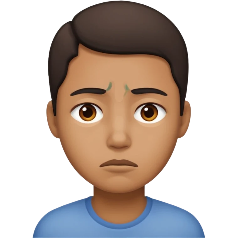 personita cansada o mareada, persona de color  emoji