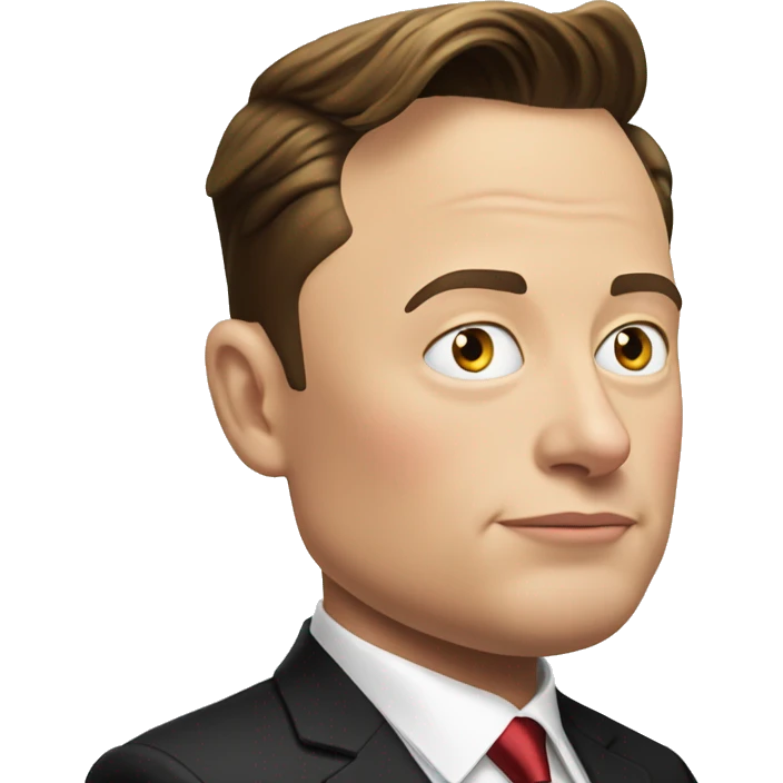 elon musk near to donald trump emoji