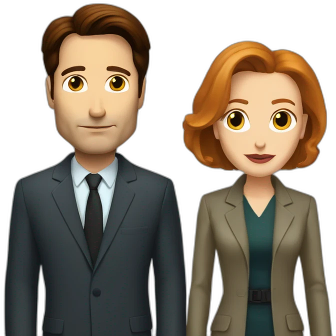 Mulder and scully emoji