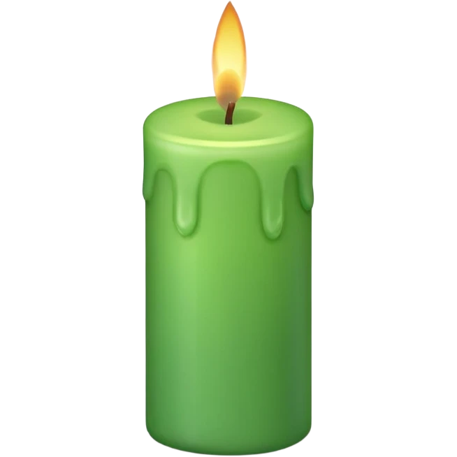 GREEN CANDLES emoji