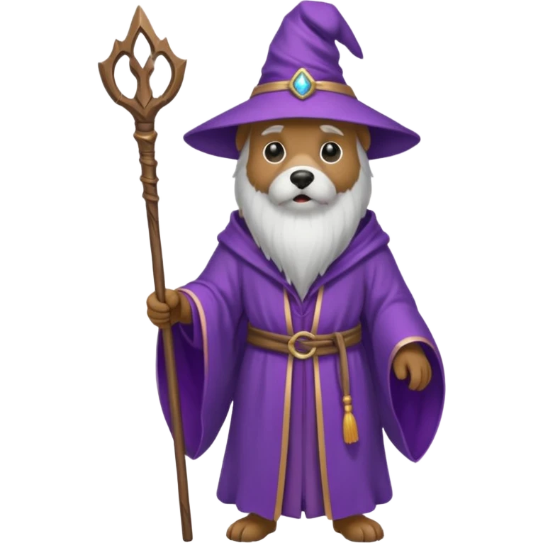 Dog wizard emoji