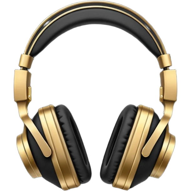 Icon of headphones with square ear pads in the Marshall style. emoji