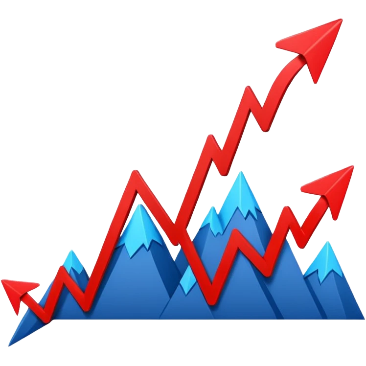 the economy line, falling down emoji