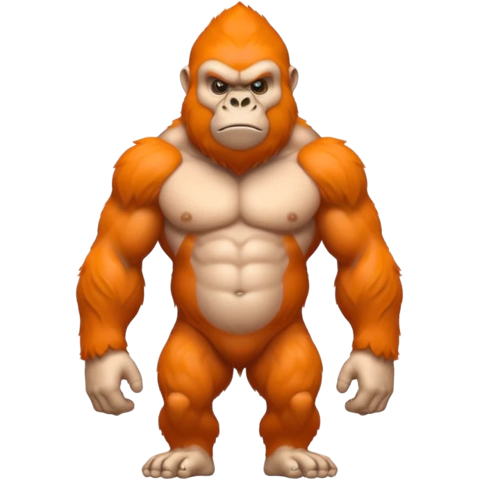Orange gorilla emoji