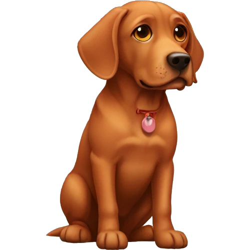 red lab dog emoji