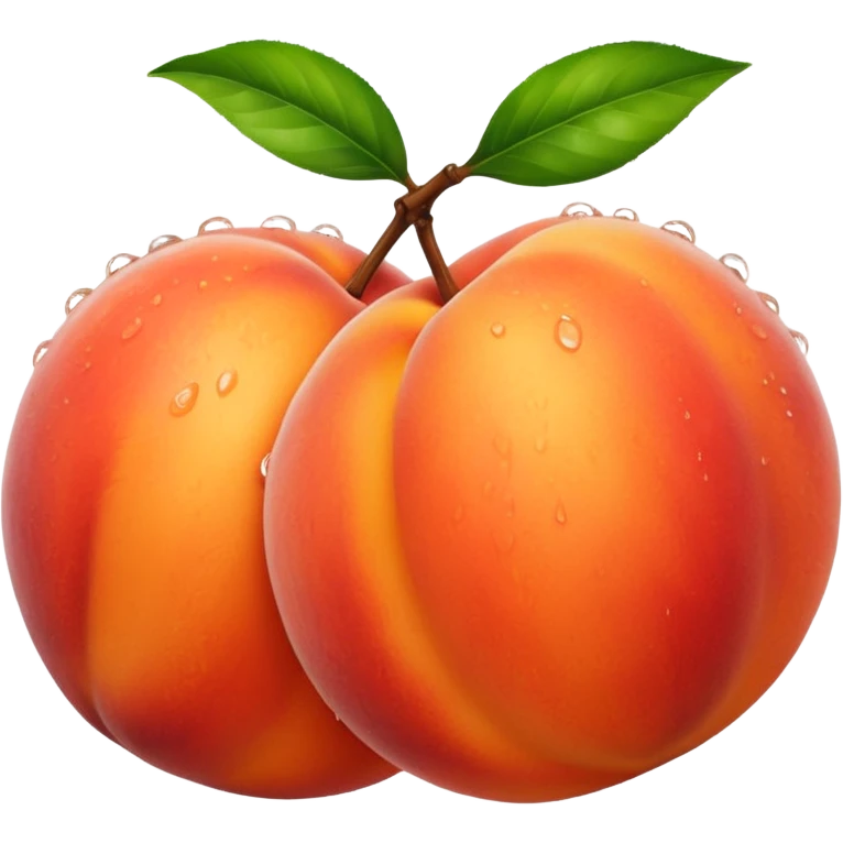 Two big wet peaches  emoji