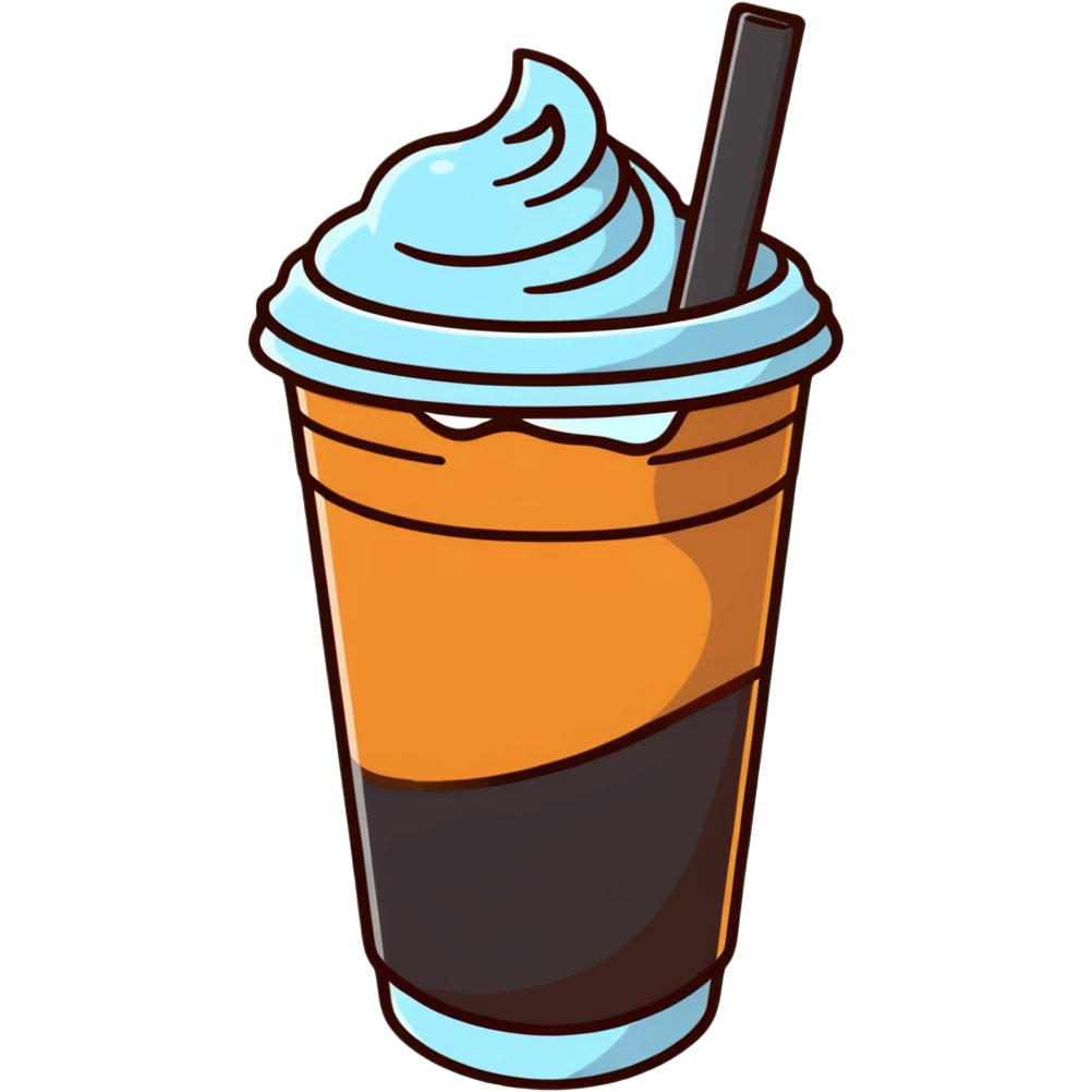 a cup of  ice americano emoji