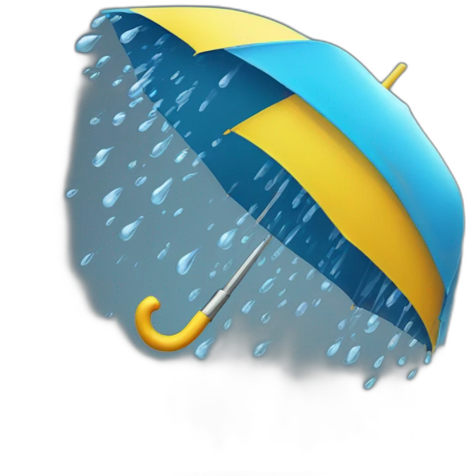 pouring rain emoji
