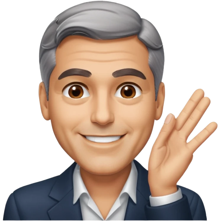 George clooney head slap emoji