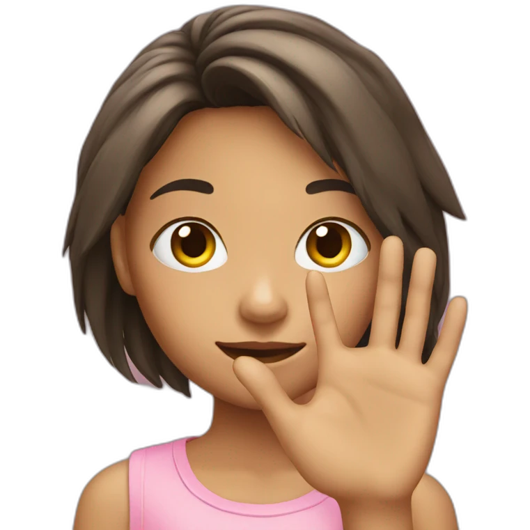 Girl hand emoji