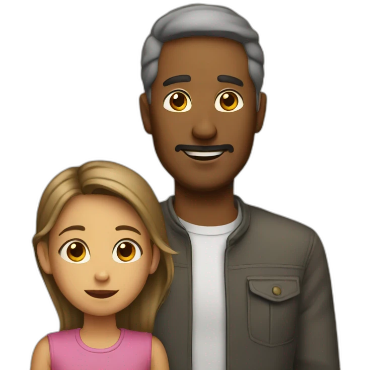 father and daughter  emoji