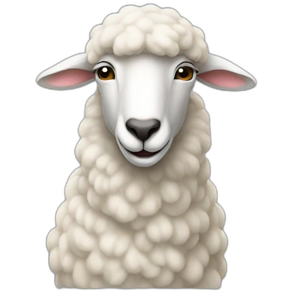 Muslim sheep making duah emoji