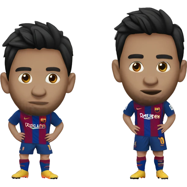 Messi Barcelone chut emoji