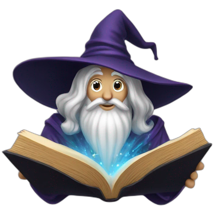 wizard enchanting a book emoji