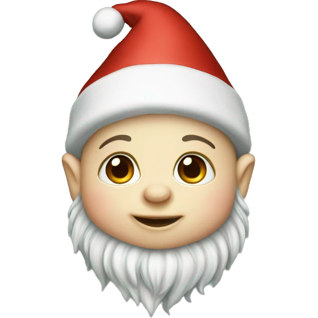 Christmas baby gnome emoji