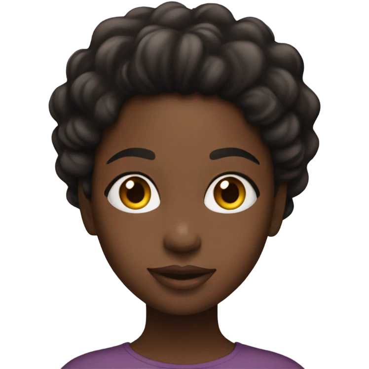 Black girl in studio emoji