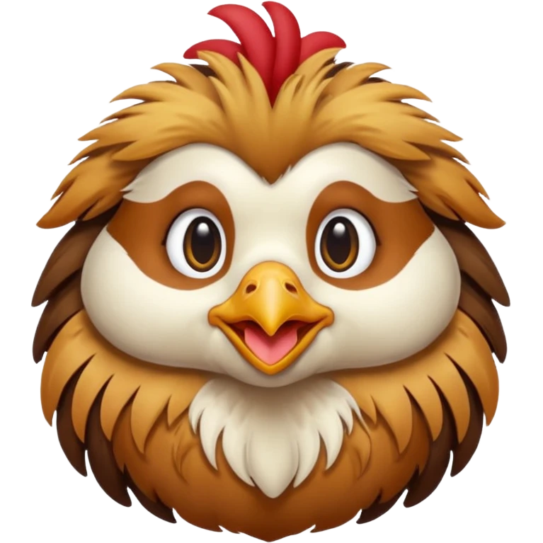 Dog-chicken mix emoji