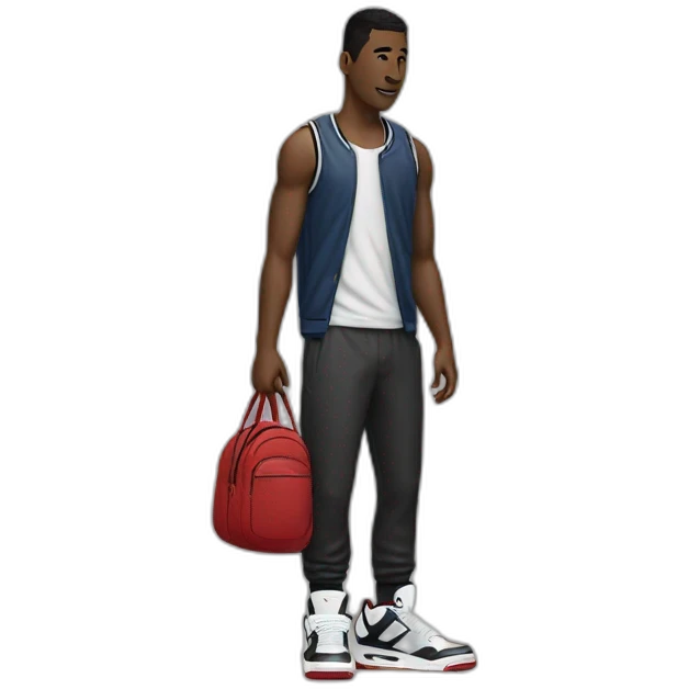 A man with Jordan 4 emoji