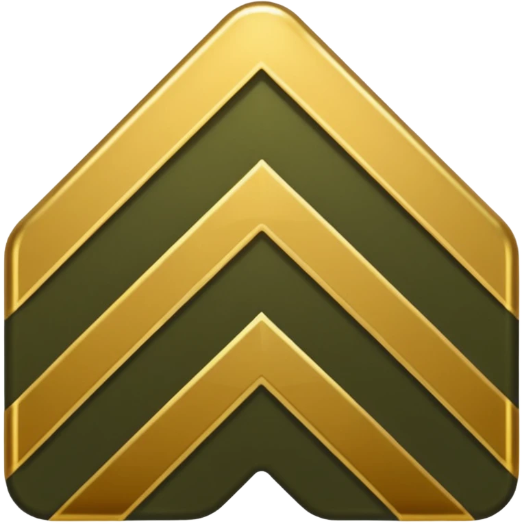 The "Member Chevron"
Concept: A single, simple military chevron (the "V" shape, like a Private First Class stripe).

Color: A gold or white chevron on a dark olive-green or gritty gray background. emoji