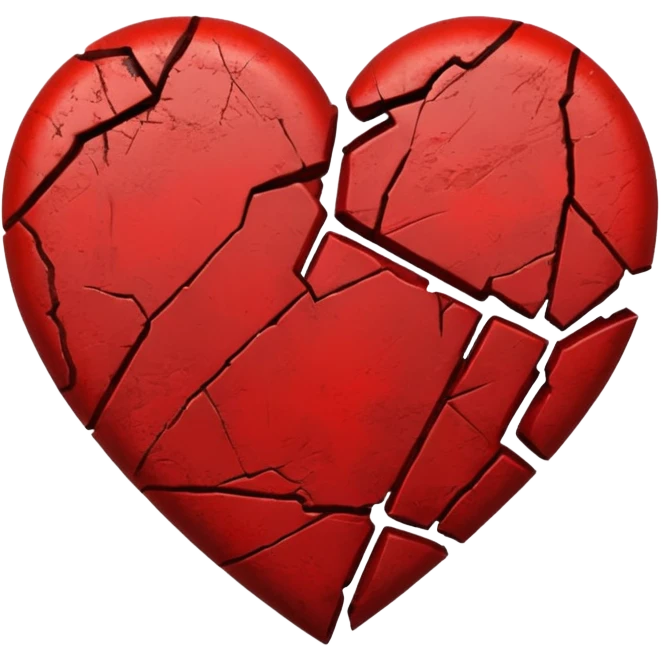 Distressed heart emoji